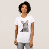 Kaninchen-Illustration T-Shirt (Vorne ganz)