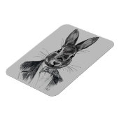 Kaninchen im Anzug Magnet (Linke Seite)