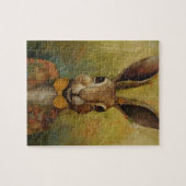 Kaninchen im blühenden Anzug Puzzle (Horizontal)