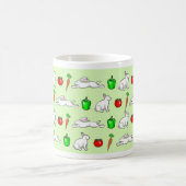 Kaninchen im Gemüsegarten Kaffeetasse (Mittel)