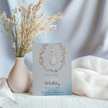 Kaninchen im Herbst Einladung