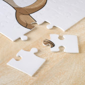 Kaninchen im Hip Hop Dance Dab Puzzle (Seite)