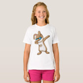 Kaninchen im Hip Hop Dance Dab T-Shirt (Vorne ganz)