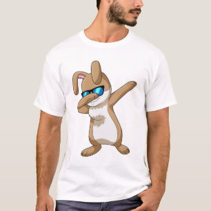 Kaninchen im Hip Hop Dance Dab T-Shirt
