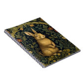 Kaninchen im Jugendstil des Waldes Notizblock (Rechte Seite)