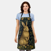 Kaninchen im Jugendstil des Waldes Schürze (Getragen)