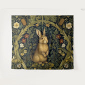 Kaninchen im Jugendstil des Waldes Wandteppich (Vorderseite (Horizontal))