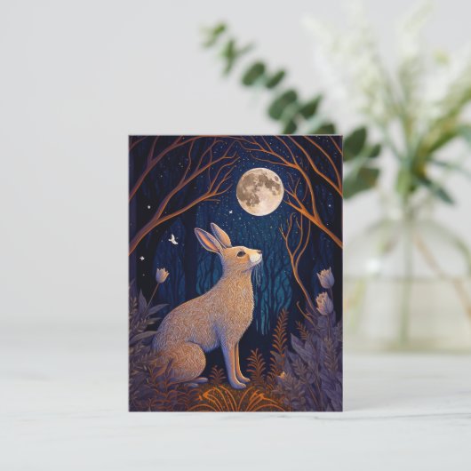 Kaninchen im Mondlicht (Stehend Vorderseite)