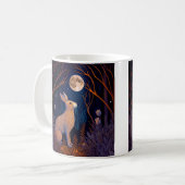 Kaninchen im Mondlicht Kaffeetasse (Vorderseite Links)