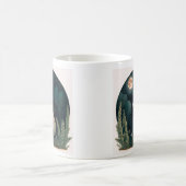 Kaninchen im Mondlicht Kaffeetasse (Mittel)