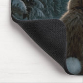 Kaninchen im Mondlicht Mousepad (Ecke)