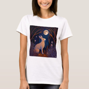 Kaninchen im Mondlicht T-Shirt