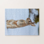 Kaninchen im Schnee Puzzle (Horizontal)