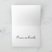 Kaninchen im Schnee Vintage Malerei Karte (Innenseite)