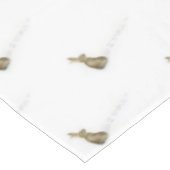 Kaninchen im Schnee Weihnachten Tischdecke (Schrägansicht)