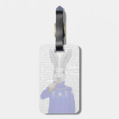 Kaninchen im Sweater 2 Gepäckanhänger (Rückseite vertikal)
