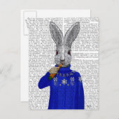 Kaninchen im Sweater 2 Postkarte (Vorne/Hinten)