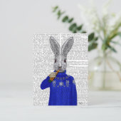 Kaninchen im Sweater 2 Postkarte (Stehend Vorderseite)