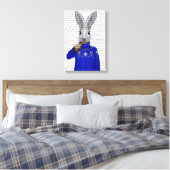 Kaninchen im Sweater Leinwanddruck (Insitu (Schlafzimmer))