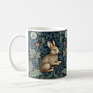 Kaninchen im Wald Art Nouveau Kaffeetasse