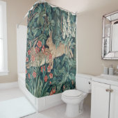 Kaninchen im Wald - William Morris Duschvorhang (Beispiel)