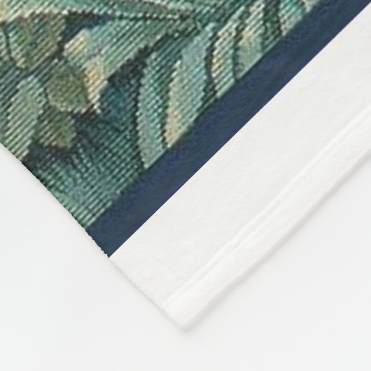 Kaninchen im Wald - William Morris Fleecedecke (Ecke)