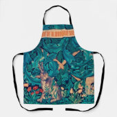 Kaninchen im Wald, William Morris Schürze (Vorderseite)