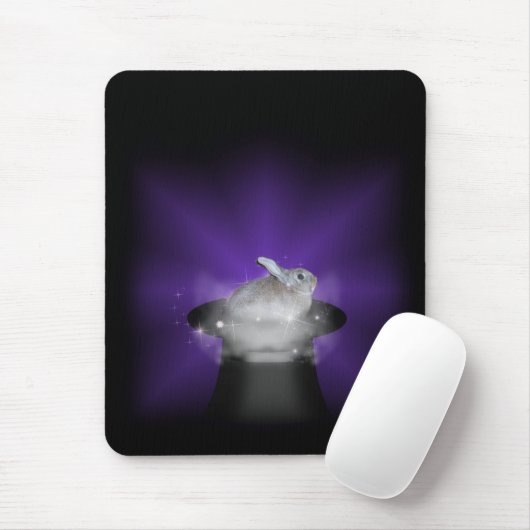 Kaninchen im Zauberhut Mousepad (Mit Mouse)