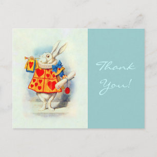 Kaninchen in Alice im Wunderland ~ Postkarte