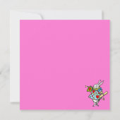 Kaninchen in Alice Wonderland ~ Einladung (Rückseite)