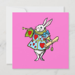 Kaninchen in Alice Wonderland ~ Einladung