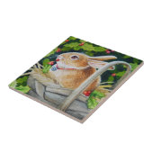 Kaninchen in Basketball mit Holly Sprigs Wasserfar Fliese (Seite)