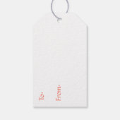 Kaninchen in Blume Es ist eine Girl Baby Dusche Geschenkanhänger (Rückseite)