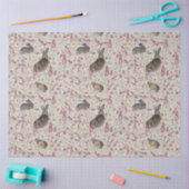 Kaninchen in den Gartenrosa-Blume Seidenpapier (Basteln)