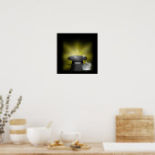 Kaninchen in der Zauberhut Poster (Küche)