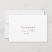 Kaninchen in Doodle Blume Kranz Dankeskarte (Rückseite)