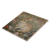 Kaninchen in einem englischen Garten William Morri Fliese (Seite)