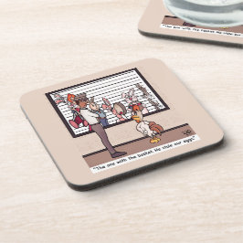 Kaninchen in einem festen Kunststoff Getränkeuntersetzer