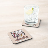 Kaninchen in einem festen Kunststoff Getränkeuntersetzer (Rechte Seite)