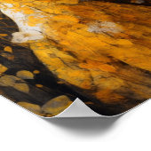 Kaninchen in einem gelben Kleid Poster (Ecke)