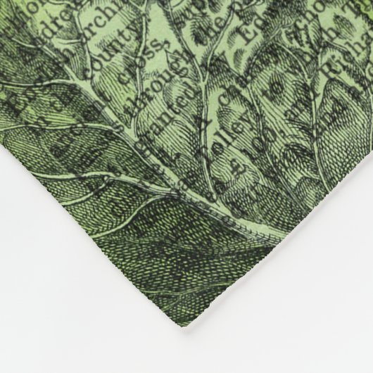 Kaninchen in einem Kohl-Patch Fleecedecke (Ecke)