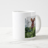 Kaninchen in einem Kohl-Patch Jumbo-Tasse (Vorderseite Rechts)