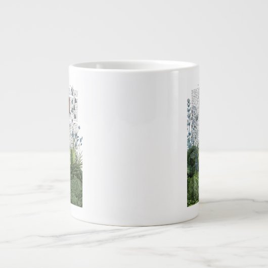 Kaninchen in einem Kohl-Patch Jumbo-Tasse (Vorderseite)