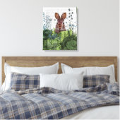 Kaninchen in einem Kohl-Patch Leinwanddruck (Insitu (Schlafzimmer))