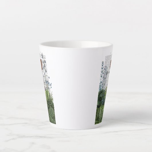 Kaninchen in einem Kohl-Patch Milchtasse (Vorderseite)