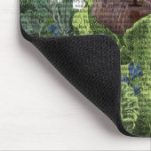 Kaninchen in einem Kohl-Patch Mousepad (Ecke)