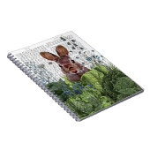 Kaninchen in einem Kohl-Patch Notizblock (Rechte Seite)