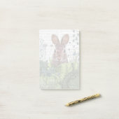 Kaninchen in einem Kohl-Patch Post-it Klebezettel (Auf Schreibtisch)