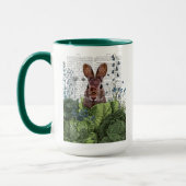 Kaninchen in einem Kohl-Patch Tasse (Links)