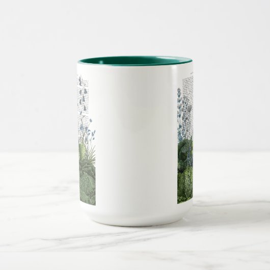 Kaninchen in einem Kohl-Patch Tasse (Zentrum)